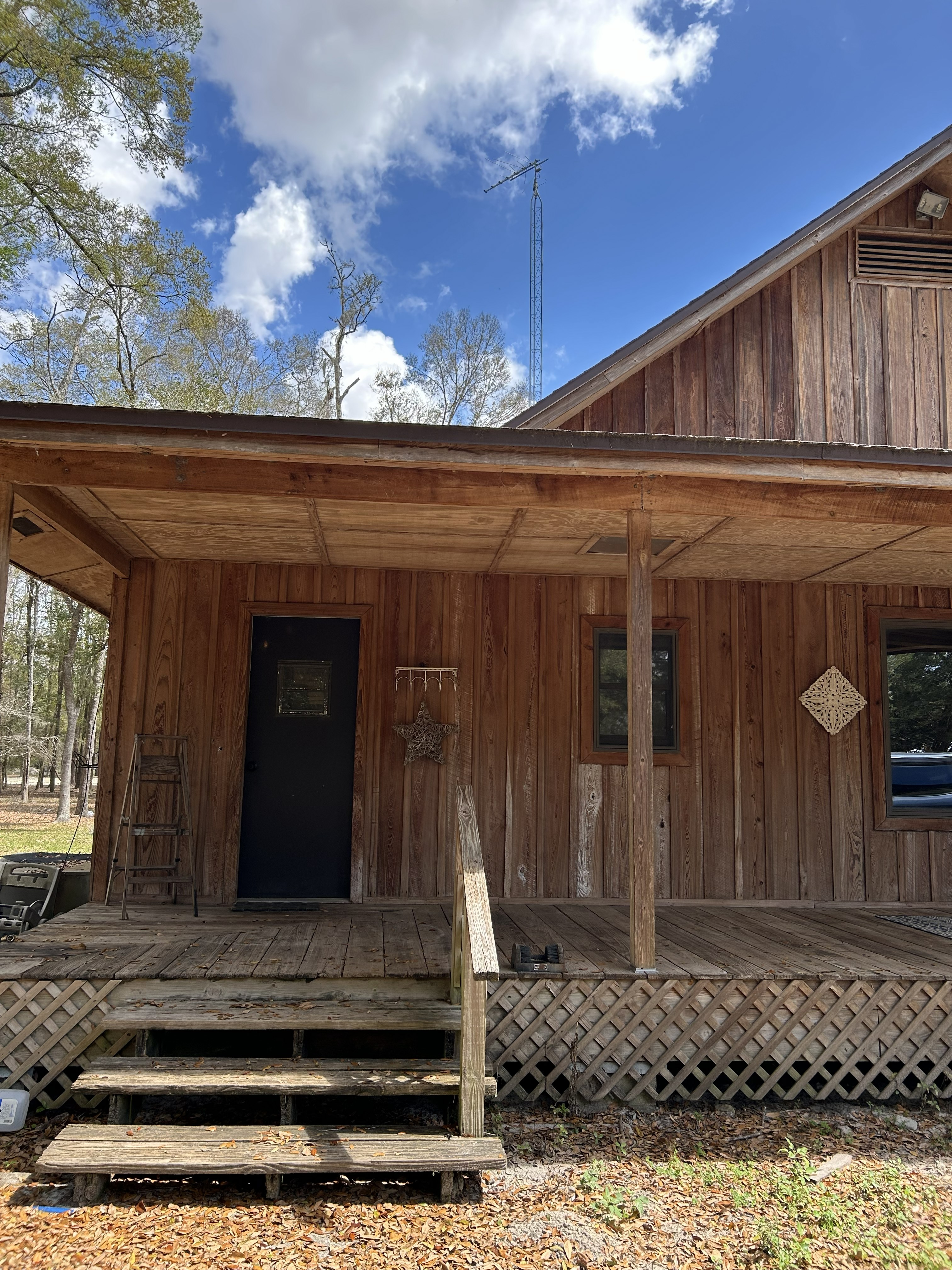 Front entry with blue sky